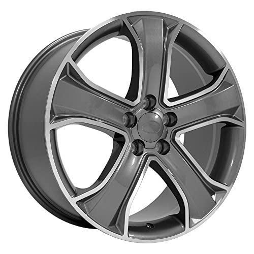 Oe Wheels Llc 20 Inch Rims Gunmetal Machined 20X9.5 Rims Lr08 Fits Range Rover Hollander 72221 Set #TOP3