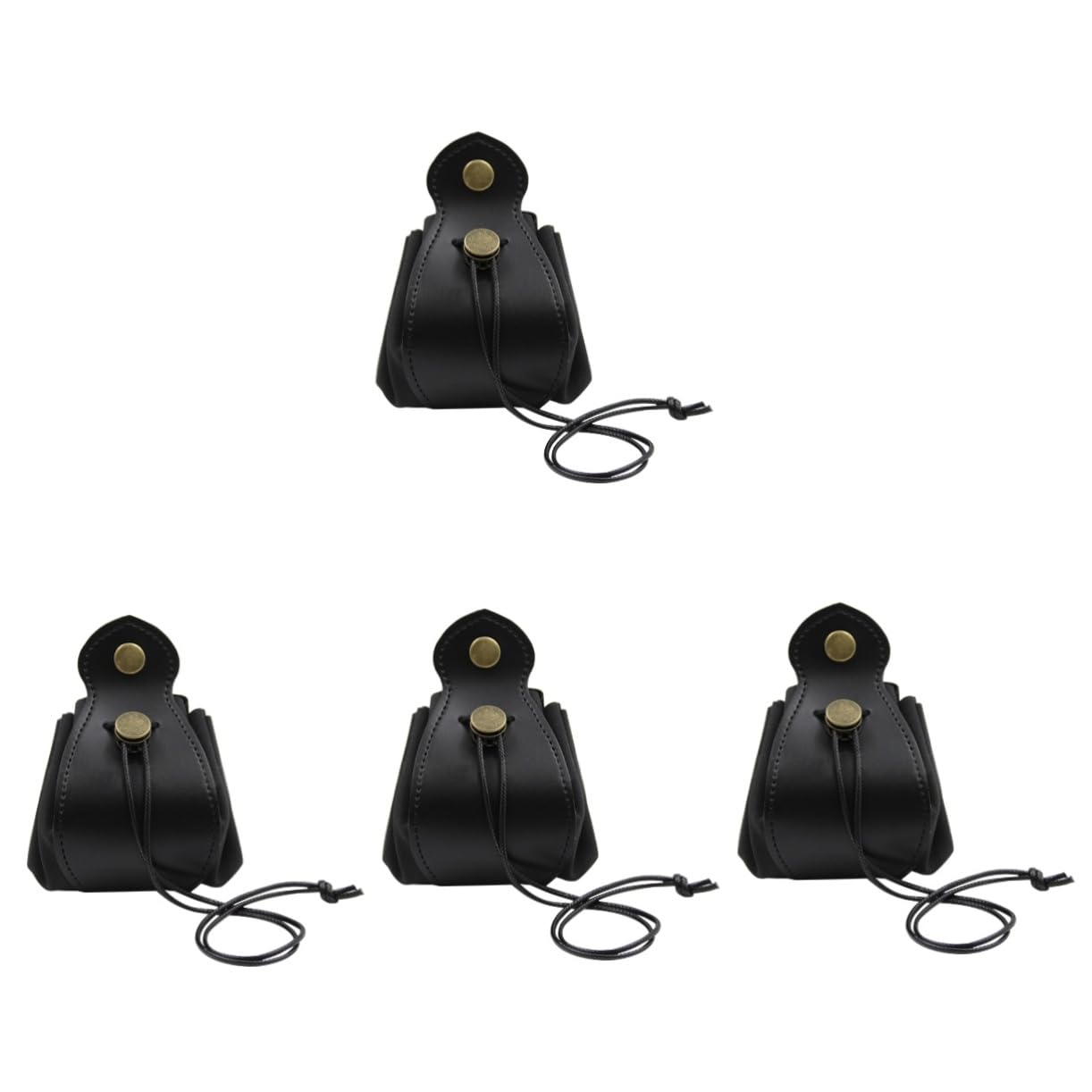 4pezzi Borsa Per Dadi Decorativa Pelle Sacchetto Porta Dadi e Resistente Per Giochi Da Tavolo e Accessori