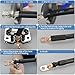 Cable Lug Crimping Tool Set, with 10pcs 1/0 AWG-3/8 Battery Lugs and 10pcs 3:1 Heat Shrink Tubing