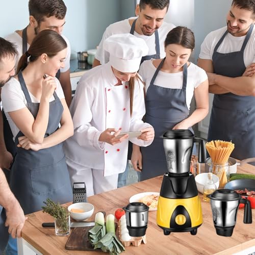 Image of Drumstone (𝟏𝟓 𝐘𝐞𝐚𝐫𝐬 𝐰𝐚𝐫𝐫𝐚𝐧𝐭𝐲) Mixer Grinder with Powerful 750W Motor | 3 Durable Stainless Steel Jars | Efficient Daily Grinding & Blending | Ideal Kitchen Companion