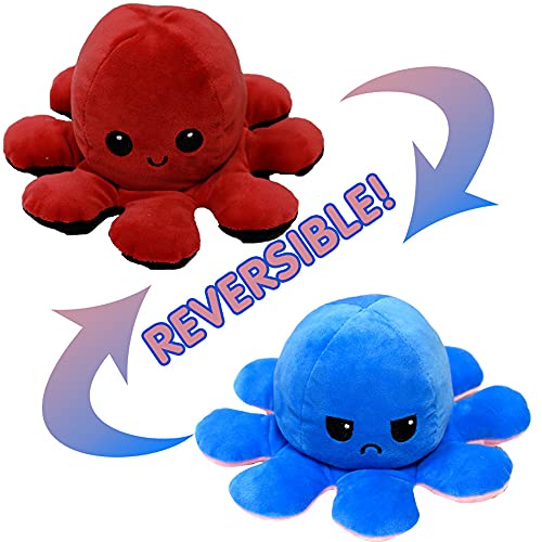 H GROSSMAN REVERSIBLE PLUSH OCTOPUS 20CM Assorted Designs and Colours