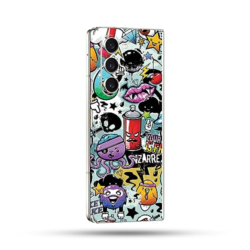 Image of MightySkins Skin Compatible with Samsung Galaxy Z Fold 5 Full Wrap - Puppy Fall | Protective, Durable, and Unique Vinyl Decal wrap Cover | Easy to Apply, Remove, and Change Styles | Made in The USA