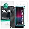 Ibywind Verre Trempé de Protection pour Sony Xperia 10 IV 5G 6"[Paquet de 2],avec Métal Protecteur D'écran de Caméra,Protection arrière Effet Fibre de Carbone,avec Une kit d'installation Facile