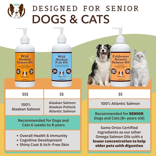 Natural Dog Company Coldwater Atlantic Salmon Oil for Dogs (16oz) – Senior Dog Fish Oil Supplement with Omega 3, Easy to digest for Senior Dog Fish Oil, Liquid Dog fish oil Joint Support Supplement Natural Dog Company Coldwater Atlantic Salmon Oil for Dogs (16oz) – Senior Dog Fish Oil Supplement with Omega 3, Easy to digest for Senior Dog Fish Oil, Liquid Dog fish oil Joint Support Supplement