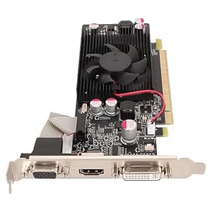 Zunate Grafikkarte, 1G DDR2 64bit, GF218, 16 Shader, 1 GB DDR2, 266 MHz, DVI, VGA, HDMI, PCI Express X16 2.0, für Desktop, DirectX10.1 Gaming