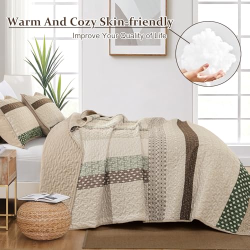 Parure de lit à rayures bohème WONGS BEDDING pour lit double
