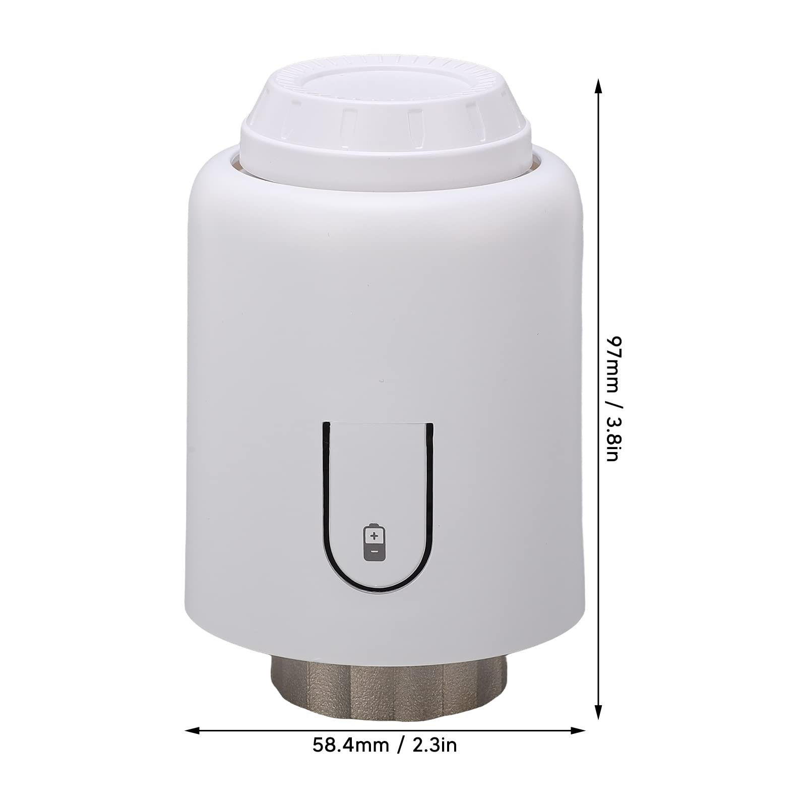 Hyuduo Termostato Smart per Radiatore, Valvola Termostatica ABS con LED,
