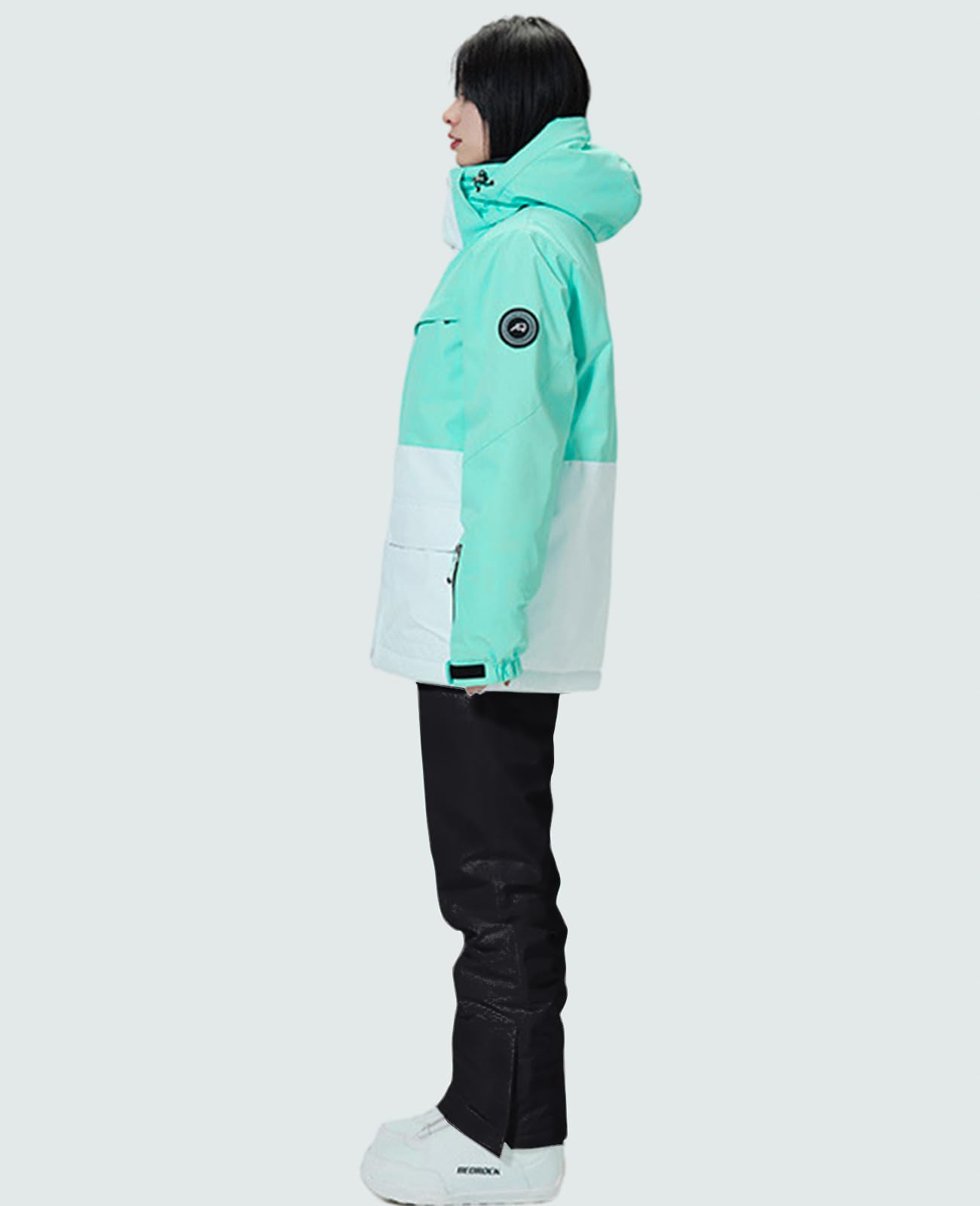 WOWULOVELY Damen Winter Skisuit Wasserdicht Winddicht Skijacke und Hose Isolierter Schneeanzug Snowboard Mantel