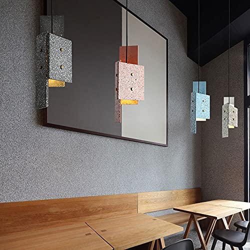 Lustre E27 géométrique en ciment de style postmoderne pour une décoration architecturale - 5