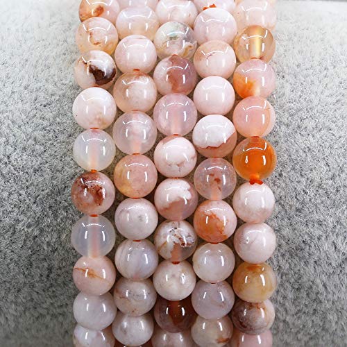 Bracelet perles naturelles 6mm extensible sans fermoir pour poignet sensible - 2