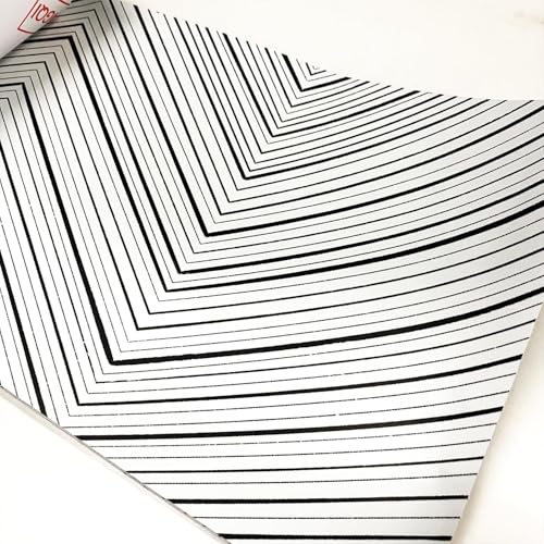 Film adhésif pour marches d'escalier du bureau à domicile motif chevrons blanc