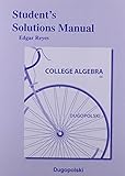 Student's Solutions Manual for College Algebra