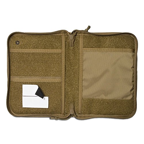 Tactical Notebook Covers.com Field Data Cover System, Zippered, Fits Notebooks From 5 X 7.5” Up To 5.5 X 8.25” (Coyote Brown) #TOP3