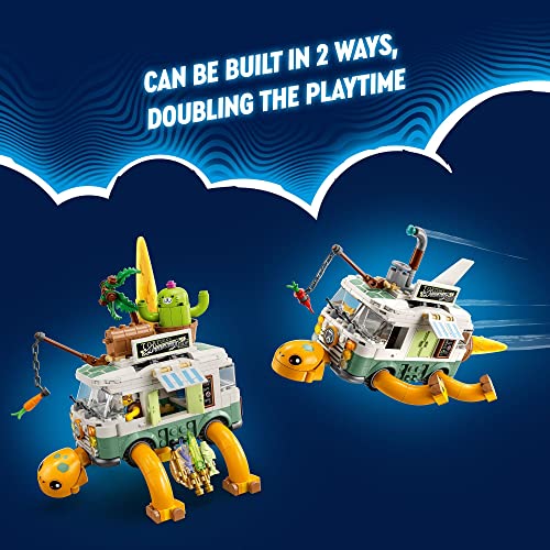 Image of LEGO DREAMZzz Mrs. Castillo's Turtle Van 71456, 2-in-1 Vehicle Building Set for Kids, Boys, and Girls Ages 7+