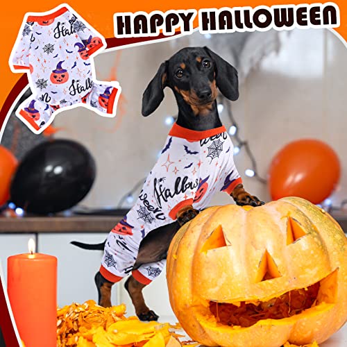 4 pijamas para perros Halloween talla mediana miniatura 4