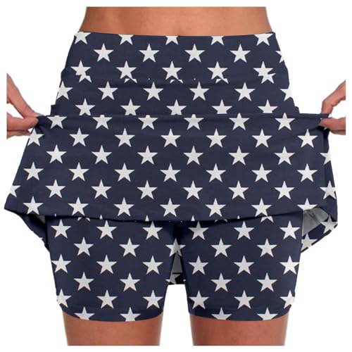 Falda pantalón de tenis para mujer con pantalones cortos debajo de la parte inferior, vestido deportivo de golf, casual, para entrenamiento, verano, faldas con bolsillos, pickleball, deportes, control
