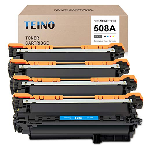 Super Sale 🛒 TEINO Compatible Toner Cartridge Replacement for HP 508A CF360A CF361A CF362A CF363A use with HP Color Laserjet Enterpris M552dn M553 M553n M553dn M553x M577dn (Black, Cyan, Magenta, Yellow, 4-Pack) Review TEINO Compatible Toner Cartridge Replacement for HP 508A CF360A CF361A CF362A CF363A use with HP Color Laserjet Enterpris M552dn M553 M553n M553dn M553x M577dn (Black, Cyan, Magenta, Yellow, 4-Pack)