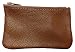 AimTrend Men's Leather Zippered Coin Pouch Change Holder