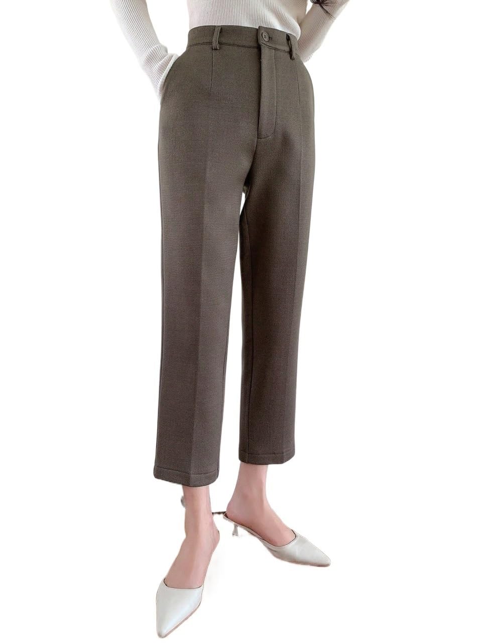 RAISER Womens Business Work Casual Pants High Waist Straight Leg Pants
