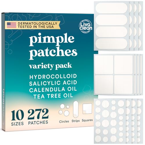 LivaClean 272-Count Hydrocolloid Acne Patches Variety Pack
