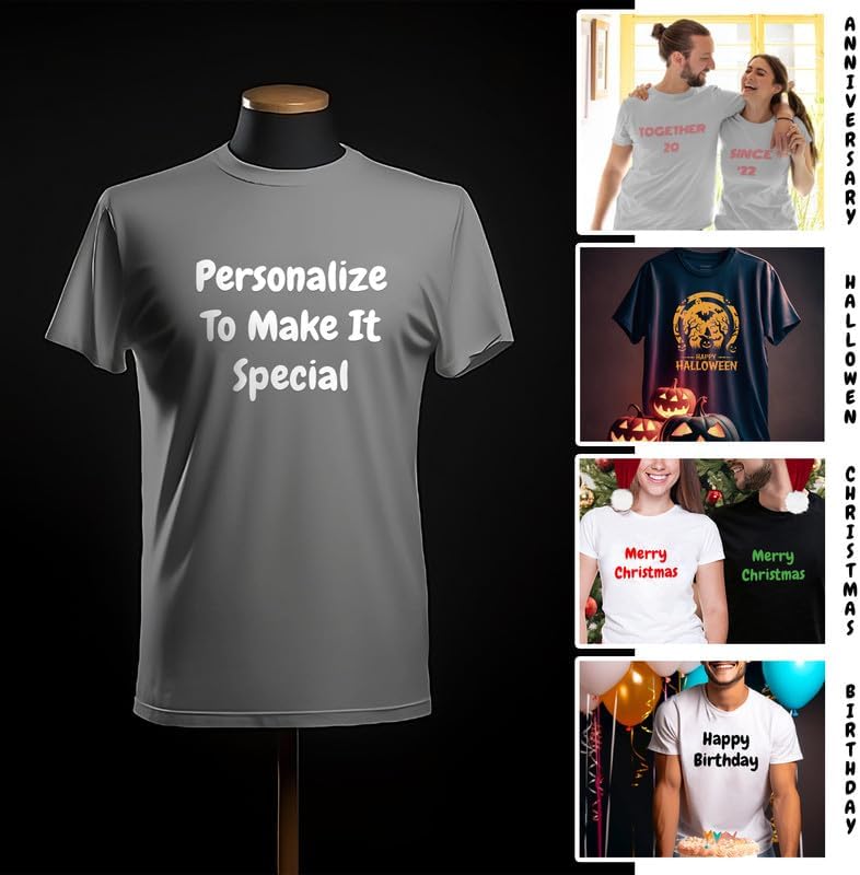 Custom T-Shirt with Image & Text | Design Your Own Unisex Tshirt | Unisex Cotton Tee for Men & Women - Image 3