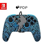 PDP REMATCH Nintendo Switch Wired Pro Controller, Glow in the Dark Legend of Zelda Tears of the K...