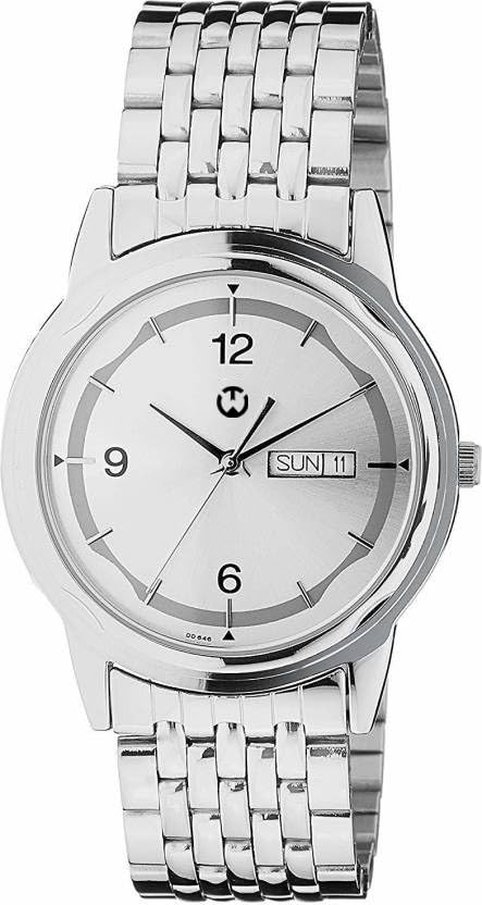 WIZARD TIMES Men’s Watch, Silver Stainless Steel Strap, Silver Day & Date Dial, Formal & Casual Wear, Water Resistant Watch, Analog Boys Watch, Gift Watch for Mens (Silver) (B0DCK6F8C8) Amazon Price History, Amazon Price Tracker
