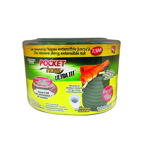 bestoftv Pocket 7, 5 m New 2018 Schlauch Pocket Hose Ultra 3  7, 5 m New 2018, grün, 7, 5 m