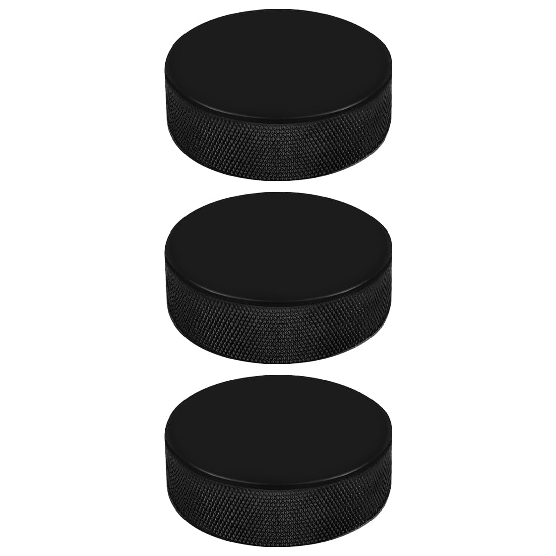 Palets d'exercice de hockey en caoutchouc 3 PC pour hockey sur glace