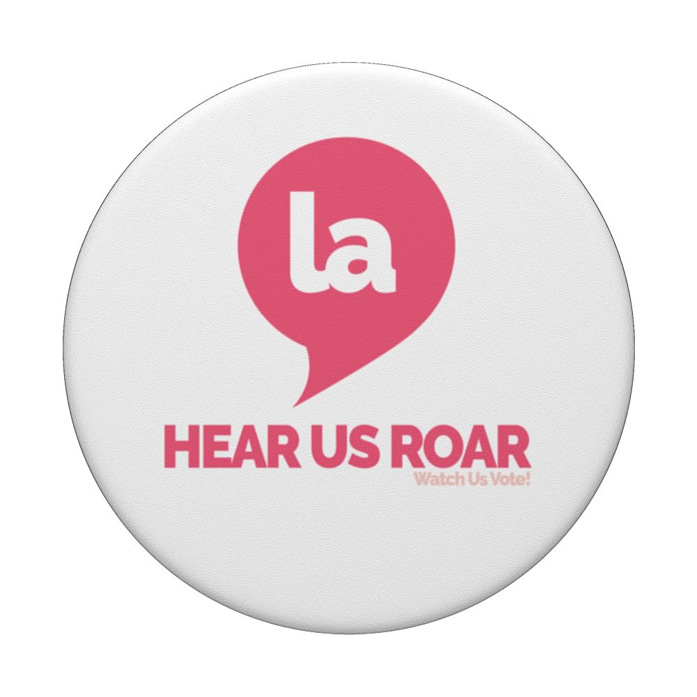 Comma La, Kamala Hear Us Roar PopSockets Swappable PopGrip, Black - Image 3