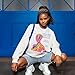 Reuseket Graphic Sweatshirts for Women Heat Map Aesthetic Sweatshirt Inspirational Hoodies Streetwear Punk Crewneck Hoodie(White,2XL)
