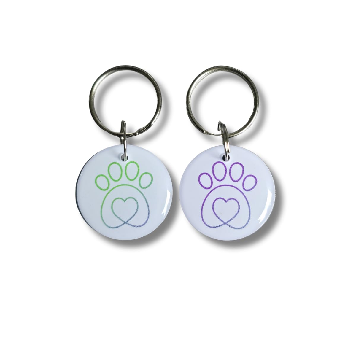 Compatible with Sureflap Surefeed Microchip RFID Collar Replacement Tags, Pack of 2, Waterproof, for Pets Without Microchip (White)