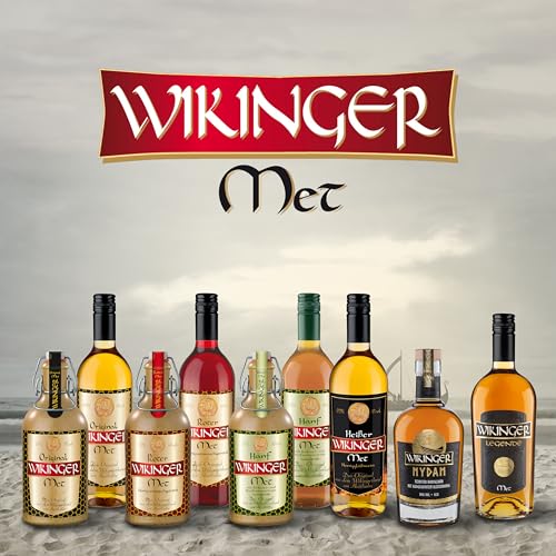 Roter Wikinger Met (0,75l) – Roter Met Honigwein aus dem Wikingerland – Fruchtig-aromatischer Honigmet mit Kirschsaft – Ideal pur, als Aperitif oder Heißgetränk – 6 % Vol