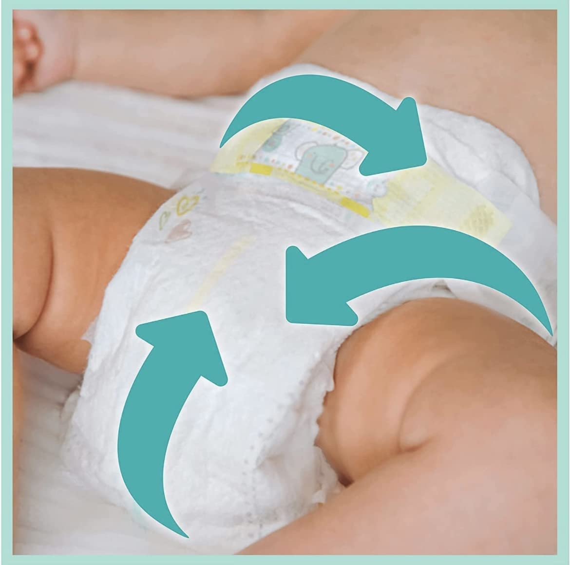 PAMPERS BABY-DRY TAILLE 7 123 COUCHES