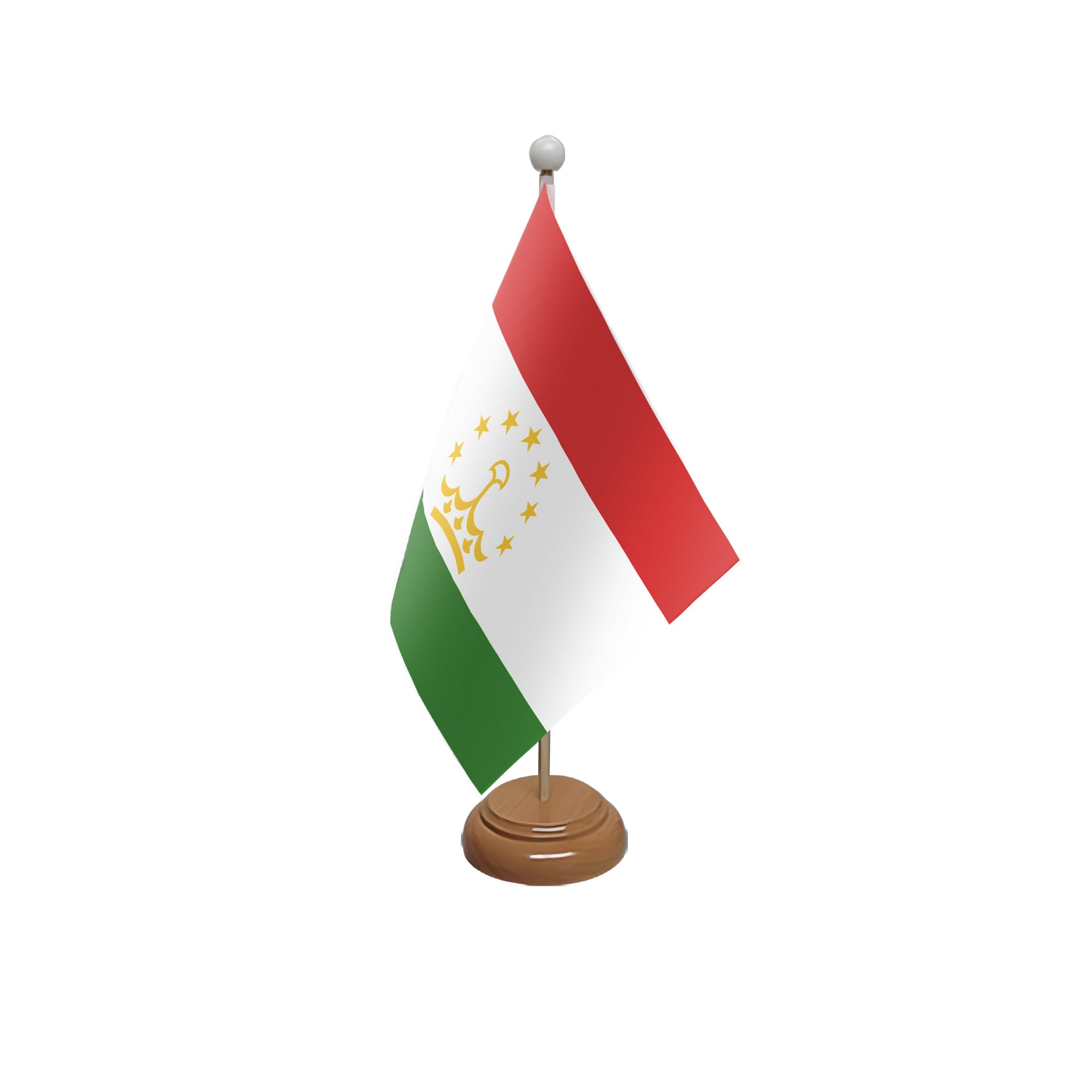 Flagtex Tajikistan Wooden Table Flag With Wooden Base
