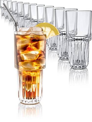 Libbey Vasos de cóctel de 355 ml, 12 unidades, alta robustez y aptos para lavavajillas.