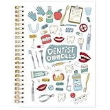 FDHSPAAM Dentist Gifts Spiral Journal Notebook 5.5x8.3in, Dentist Appreciation Gifts Journal for Woman, Dental Hygienist Gift Notebooks for Note Taking, Medical Doodle Teeth Hardcover Notebook
