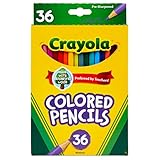 Crayola Colored Pencil Set, School Supplies, Assorted Colors, 36 Count, Long