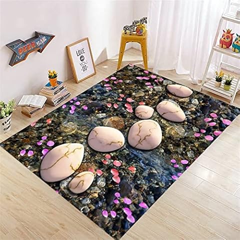 RUGMRZ Lounge Rugs Large Pebble pattern decoration is antiskid, stain resistant and easy to clean bedroom accersories Multicolor low pile rug cheap area rug lounge rugs large home decor accessories li Cover