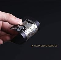 Vista 5 de Paquete de 2 cartas de póquer de diamantes de color negro y plateado, impermeables, de plástico negro y plateado, altamente flexibles, 2 barajas