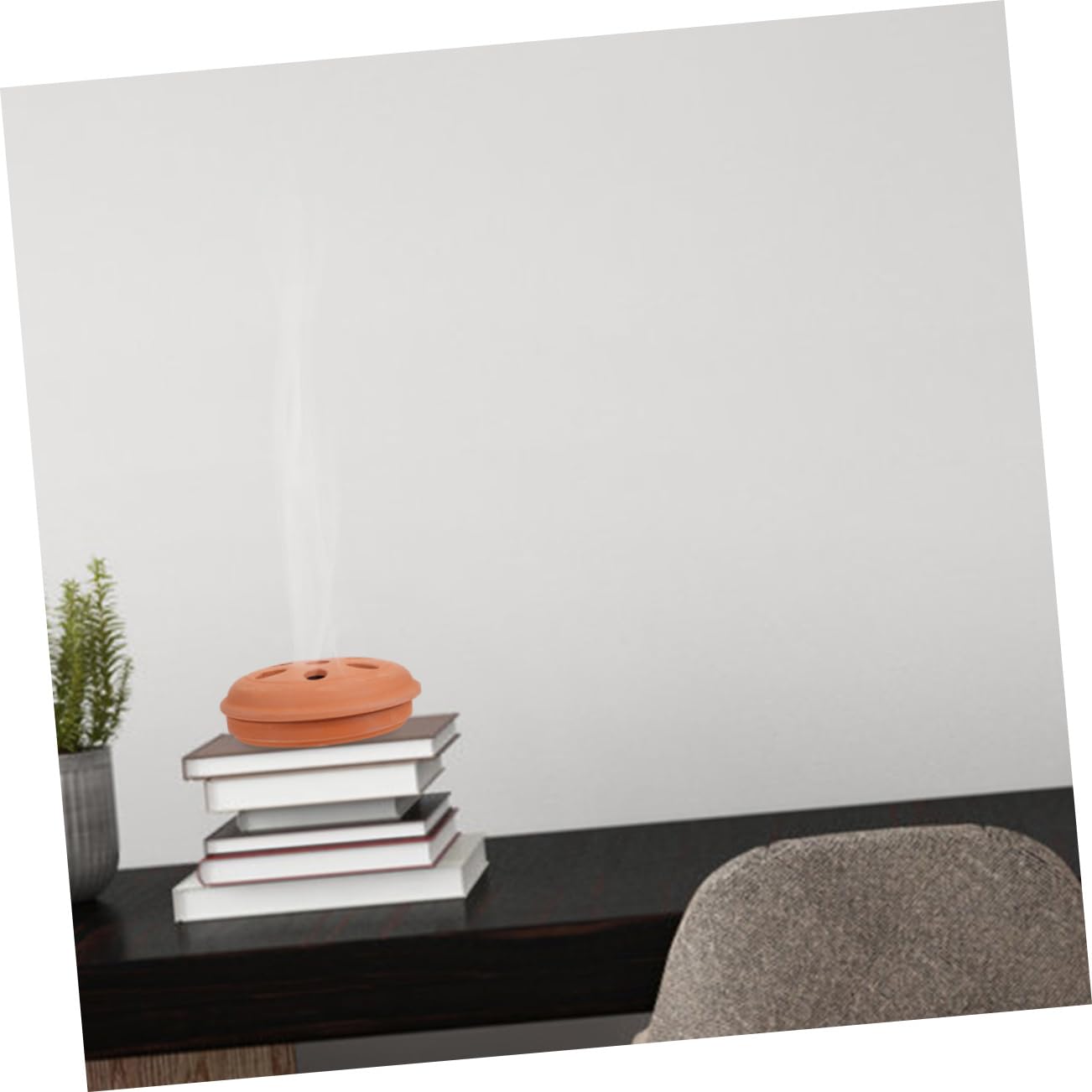 Gatuida 3 Pièces Brûleur Décoratif en Poterie Rouge pour Bureau Accessoire De Chambre Lot de Diffuseurs Parfumés