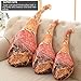 VOSAREA 1pc Creative Ham Doll Pillow Realistic Bacon Food Throw Pillow for Fun Pranks Unique Decorative Bolster for Sofa Bed Office and Car