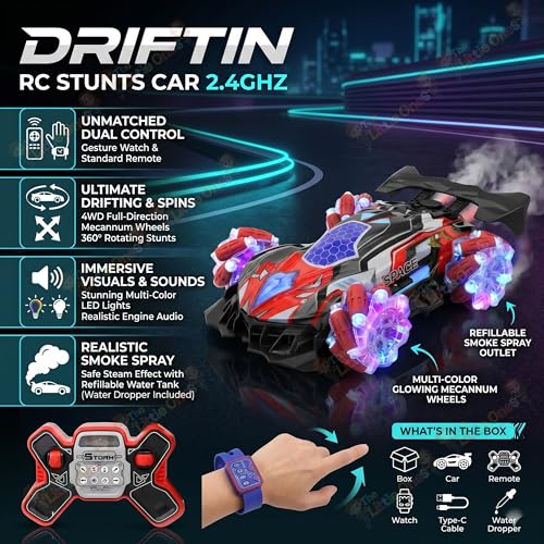 Image of The Little Ones 4x4 Rc Drifting Car - Rc Drift Cars High Speed Remote Control Drift Car 2.4GHz Remote Control Drift Stunt Off Road Cars 360 Rotation Toys for Kids & Adults Boys & Girls [NEXORA]