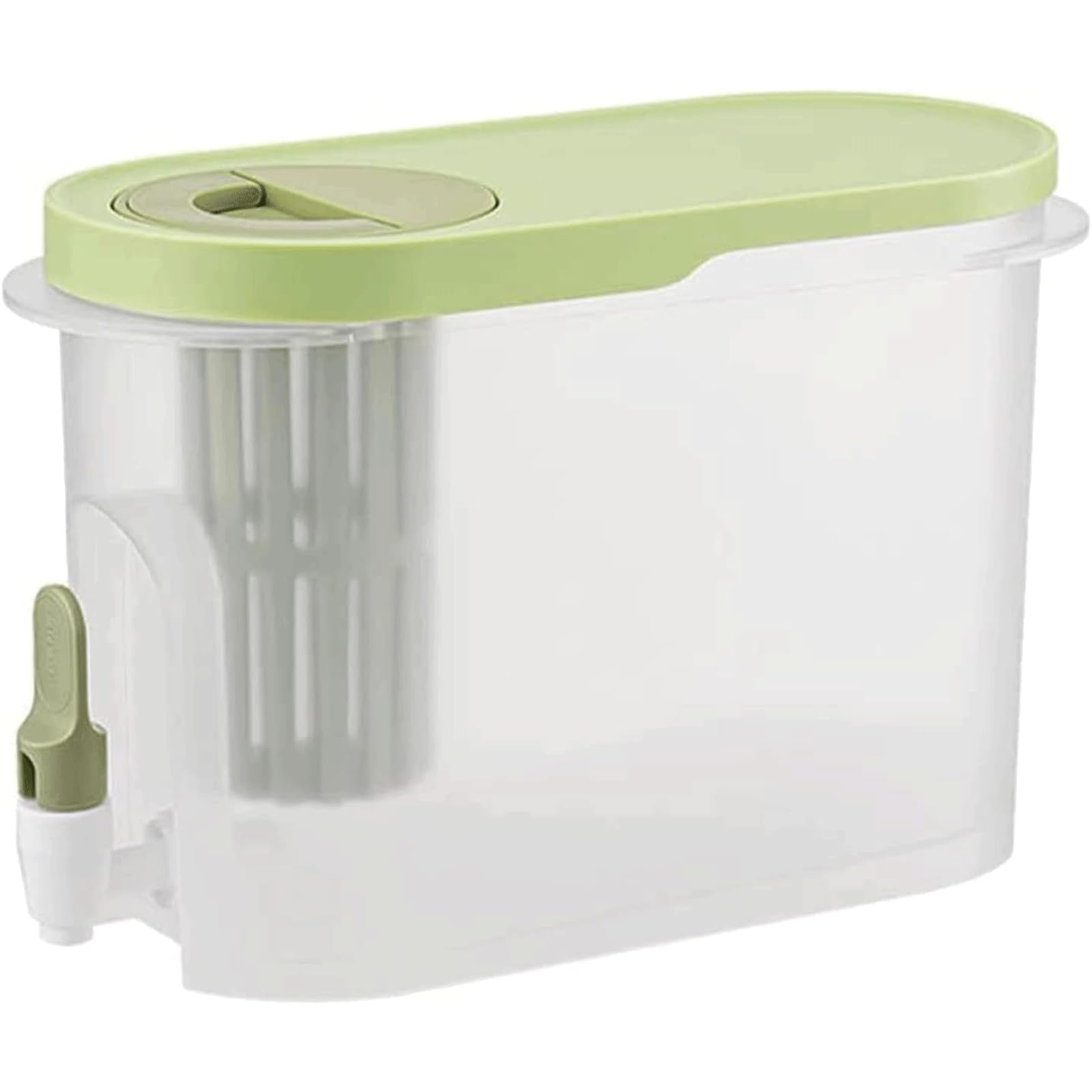 Dispenser per Bevande da 4 l/135 oz, Dispenser per Bevande in plastica con Coperchio, bollitore per Frigorifero di Grande capacità, distributore di Bevande a Buffet
