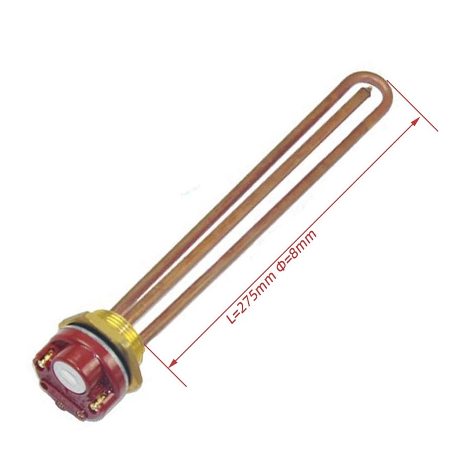 Elemento calefactor de 220v y 2000w con termostato, calentador de agua de inmersión de rosca DN32 de 42mm con termorregulador leisurely