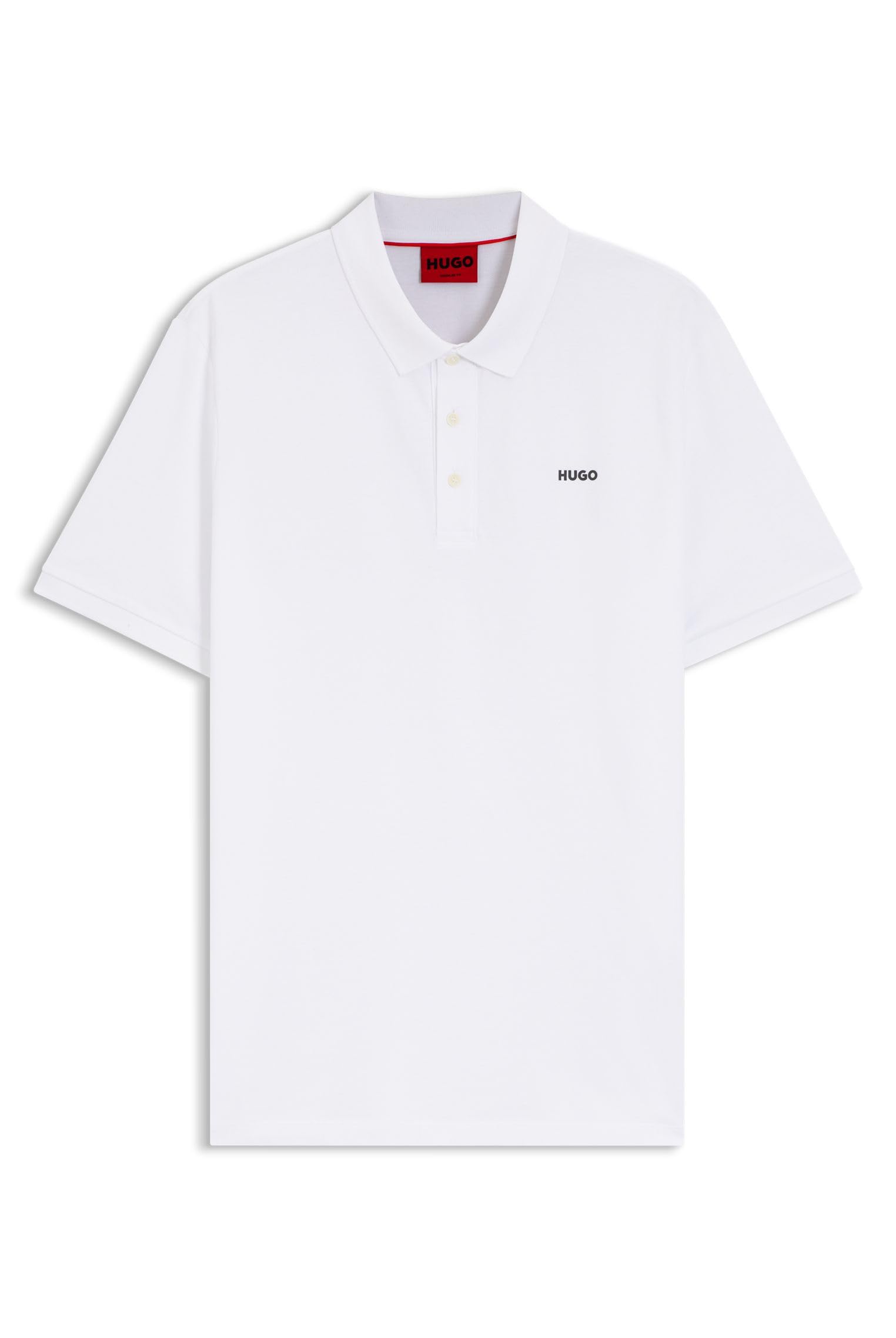 Hugo Men's Optic White Donos222 Polo Shirt