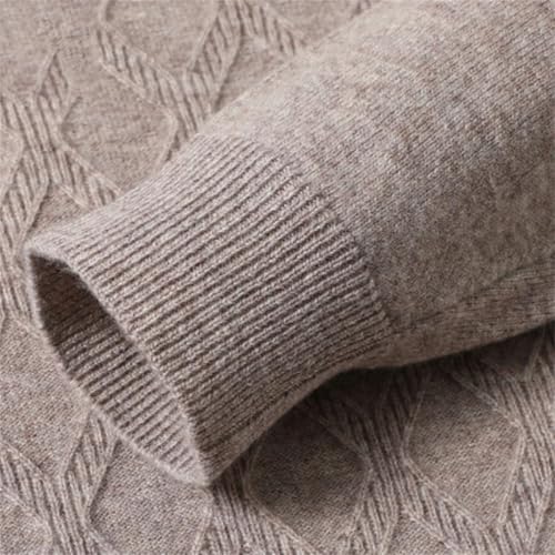 Men's Wool Slim Fit Solid Color Sweater O-Neck Business Casual Daily Wear3