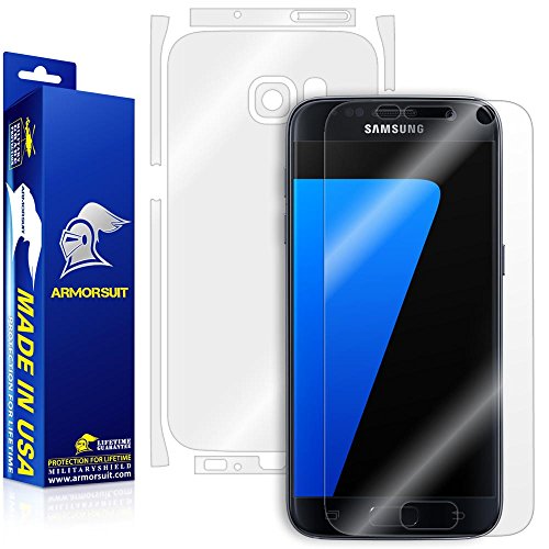 ArmorSuit MilitaryShield Full Body Skin Film + Screen Protector for Samsung Galaxy S7 - Anti-Bubble HD Clear Film