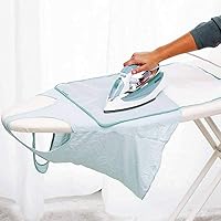 Vista 4 de Funda y almohadilla para tabla de planchar extragrande 18 x 54 pulgadas 100 algodón antiadherente resistente a las quemaduras y manchas cubierta