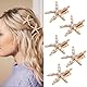 Dokeno 5 Stück Seestern Haarspangen Metall, Diamant Haarspange, Haarnadel Mädchen, Strand Seestern Haarnadel, Pearl Haar Barrettes, Kopfschmuck Hochzeit, Haarschmuck Dekoratives Zubehör für Damen